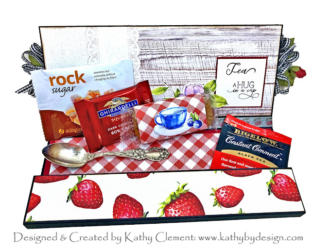 Cheery Cherries Slimline Card by Kathy Clement Photo 01