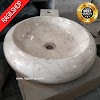 Wastafel marmer tulungagung donat plus asli batu alam diameter 40 cm