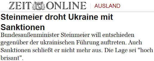 Steinmeier droht Ukraine mit Sanktionen - Bundesaußenminister will entschieden gegenüber der ukrainischen Führung auftreten. Auch Sanktionen schließt er nicht mehr aus. Die Lage sei hoch brisant
