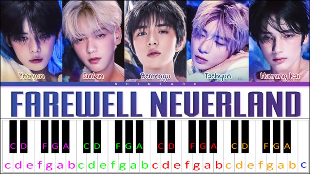 Farewell, Neverland by TXT Piano / Keyboard Easy Letter Notes for Beginners