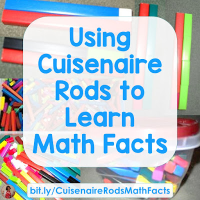 Learning Math Facts with Cuisenaire Rods - Cuisenaire Rods are fun for the kids and helpful for learning valuable math concepts. Here are some ideas!