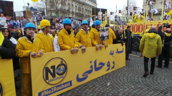 Iran-,Paris,Rally of no to Rouhani28 January 2016 