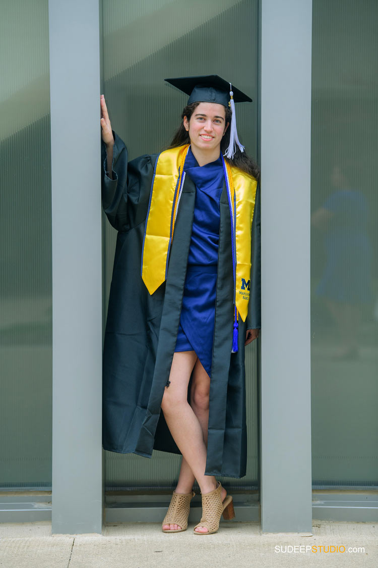 University of Michigan LSA Ross College Graduation Pictures at Central Campus by SudeepStudio.com Ann Arbor University Graduation Photographer