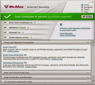 McAfee Internet Security 2014 License Key Free Download For 6Months