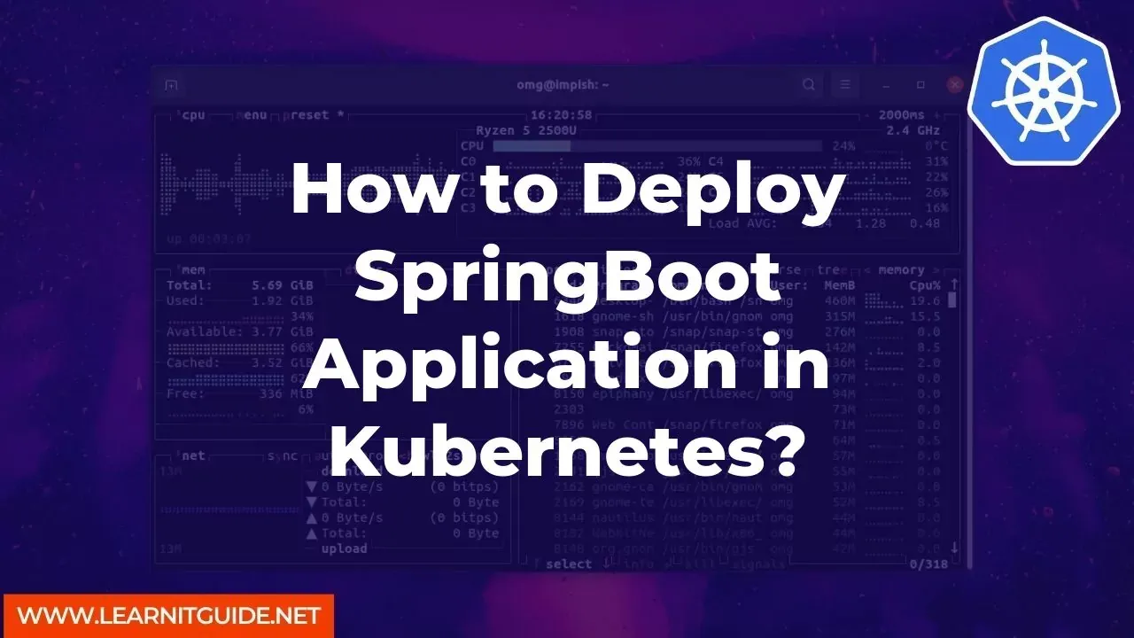 How to Deploy SpringBoot Application in Kubernetes