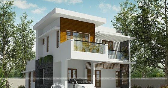  32 lakh  cost estimated modern house  Kerala home  design  