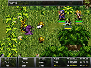 The monsters carrying the Sweet Banana in the Lost Sanctum of Chrono Trigger.