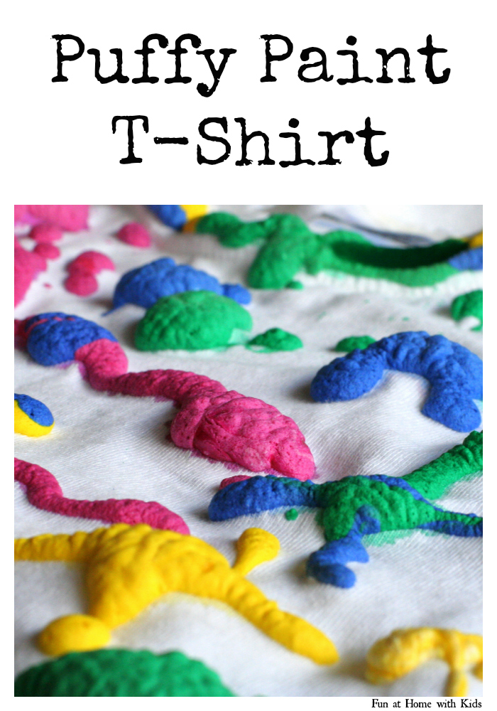 diy puffy paint t-shirt  Puffy paint designs, Puffy paint crafts
