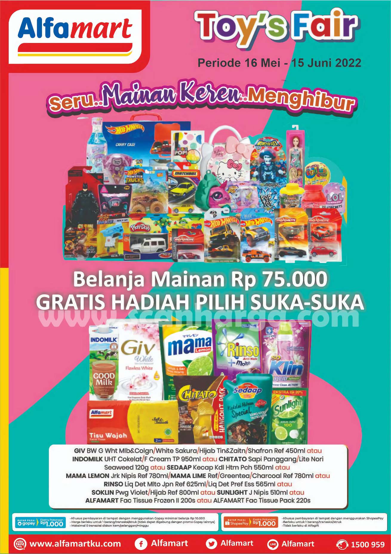 Promo ALFAMART TOYS FAIR - GRATIS HADIAH Pilih Suka - Suka!