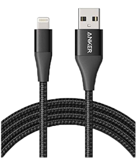 Anker Powerline+ II Lightning Cable (6ft), MFi Certified for Flawless Compatibility with iPhone X/8/8 Plus/7/7 Plus/6/6 Plus/5/5S and More
