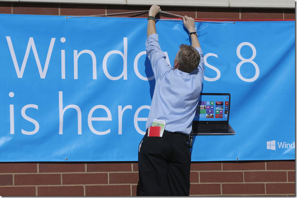 Le lancement de Windows 8