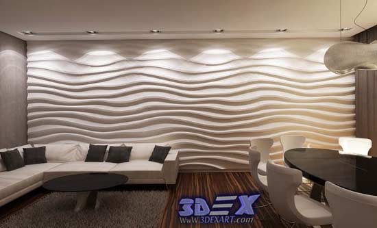 Decorative 3d gypsum wall  panels  and plaster wall  paneling 