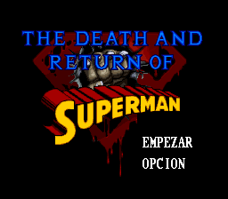 Descargar Rom The Death and Return of Superman.zip En Español Super Nintendo SNES Gratis Windows Emulador