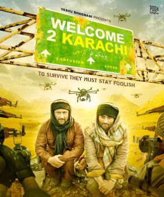 Poster Of Bollywood Movie Welcome to Karachi (2015) 300MB Compressed Small Size Pc Movie Free Download downloadhub.net