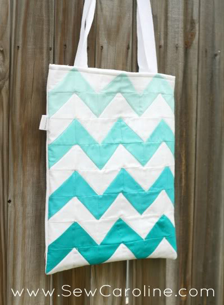 Chevron Ombre DIY Tote Bag Tutorial