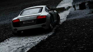 Audi R8 car on road