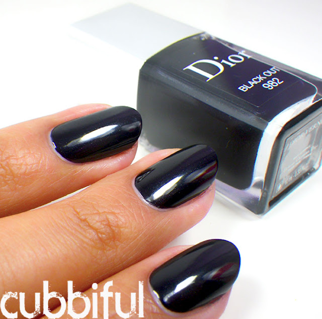 Swatch and Review - Dior Black Out