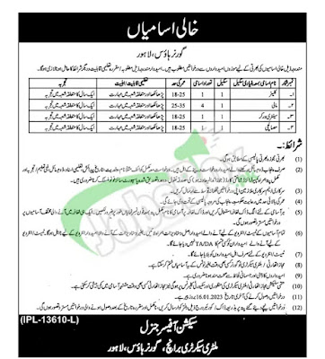 Governor House Lahore New Jobs 2023,
