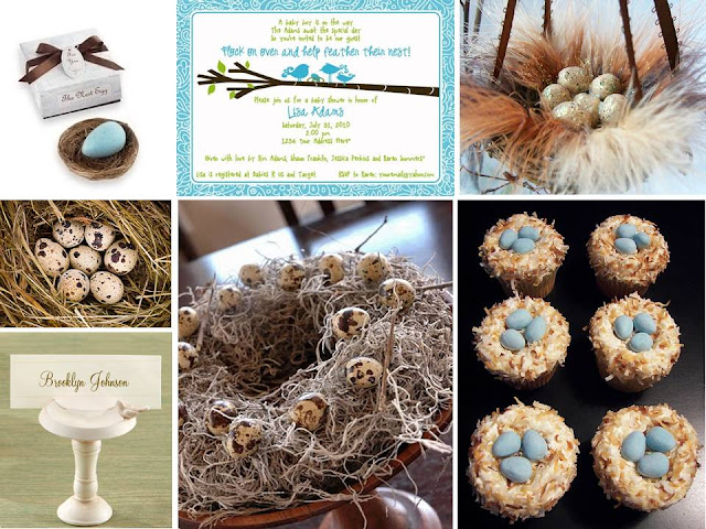 Baby Shower Bird Nest Theme