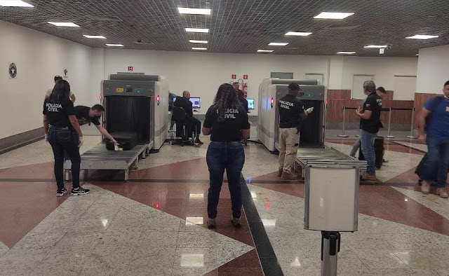 Draco realiza fiscalização em malas no Aeroporto de Salvador