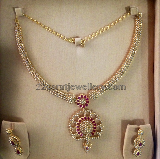 Fancy Necklace with Chakri Diamonds