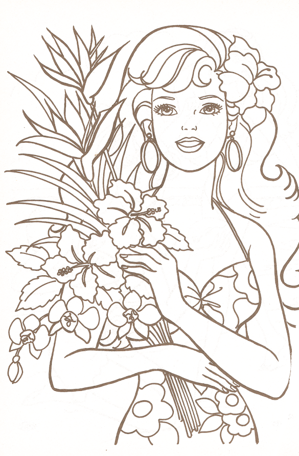 Barbie Coloring Pages On Line - Kids Page: Barbie Coloring Pages for Childrens - It's a well known fact that barbies are girl's best friends!