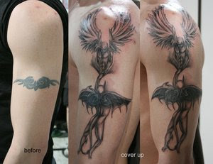 Cover Up New Angel Tattoo