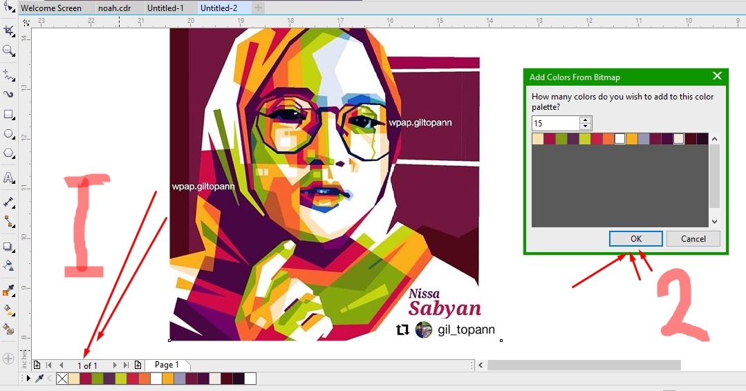 Tutorial Membuat Palet Warna Sendiri dari Gambar WPAP 