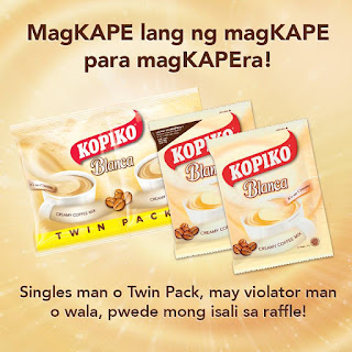 contest, Kopiko Blanca Creamy MagKAPEra Raffle Promo 2, part 2, Philippines promo, raffle