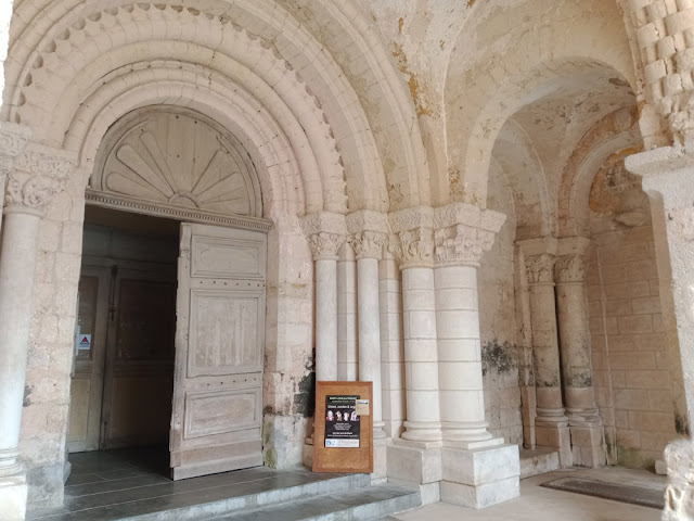 Church porch, Airvault, Deux Sevres, France. Photo by loire Valley Time Travel.