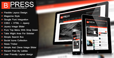 Bpress - Magazine Responsive Blogger Template