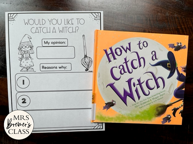 How to Catch a Witch book activities unit with literacy companion activities and a craftivity for Kindergarten and First Grade