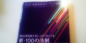 「SEM:検索連動型キーワード広告 Googleアドワーズ&Overtureスポンサードサーチ対応 Web担当者が身につけておくべき新・100の法則。」を読みました