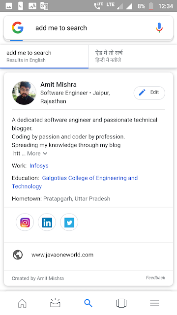 amit mishra google people card