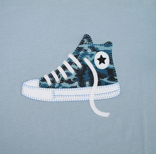 camiseta zapatilla converse all star