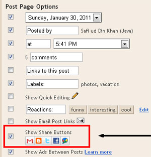 Blogspot How to: Add the Official Share Buttons