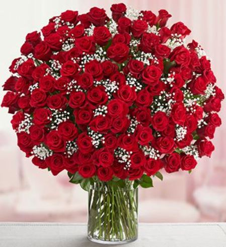 Gambar Buket Bunga Mawar Merah Cantik_Beautiful Red Roses Bouquet_Karangan Bunga Mawar Merah Cantik Romantis untuk Pacar Pengantin atau Kekasih