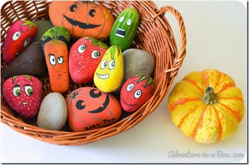Garden Stones - This is such a fun spring garden craft for kids, for creative play, or to use as garden markers! 