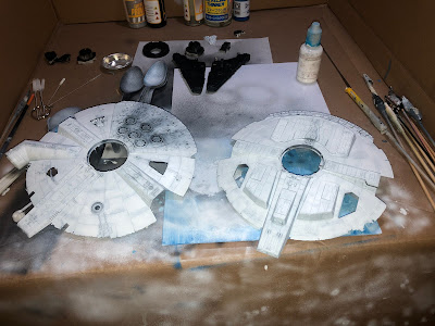 Bandai Millennium Falcon Saucer Pre-shading