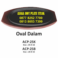 hot plate steak dijual bentuk oval, jual hot plate steak, jual hot plate steak murah, 