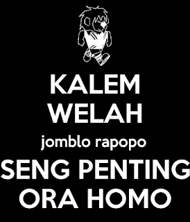 dp jomblo bukan homo