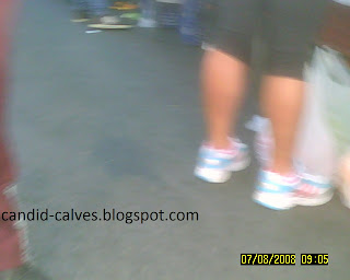 candid muscular calves