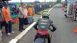 Kapolres Soppeng hadiri Pembukaan Drag Bike Bupati Cup KRT seri III Tahun 2023