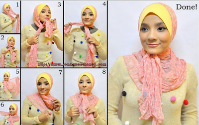 Cara Memakai Jilbab Tiana Style