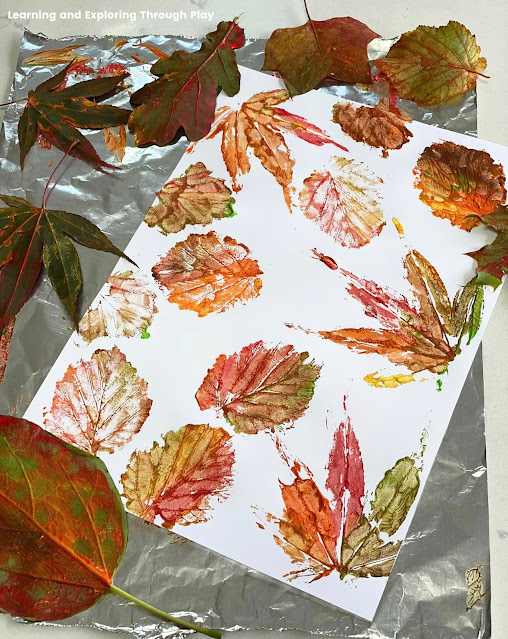 DIY Leaf Prints Art for Autumn Crafting