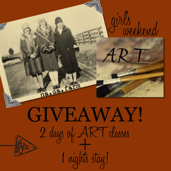 girl's weekend art + shop + stay GIVEAWAY!!!