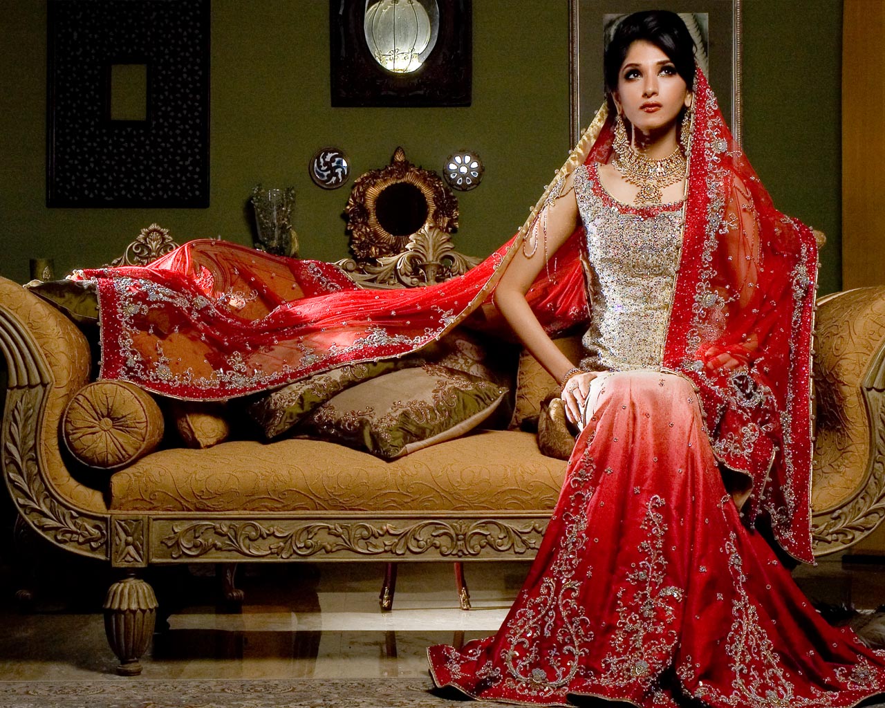 Bridal party dresses in pakistani 2011