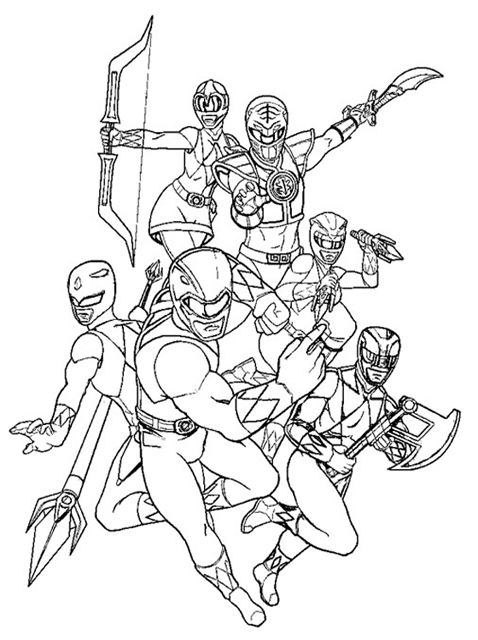 Kids Page: Power Rangers Coloring Pages