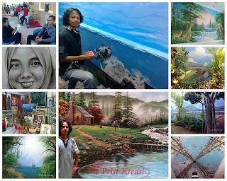 Lukis dinding lukis mural lukis pemandangan laut lukis 3d