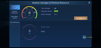 Cara Tes Ping Sinyal di Mobile Legends